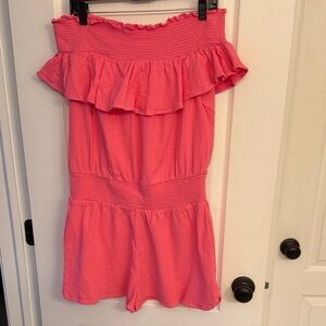 Vineyard Vines Vibrant Pink Textured Top
